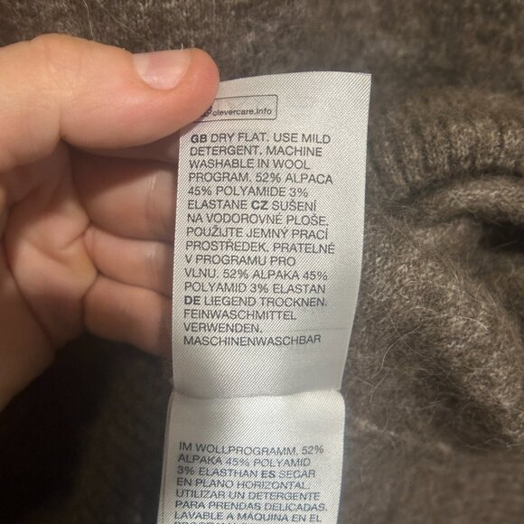 EUC Stockholm Atelier & Other Stoties Women's Brown Sweater Size Small - Picture 9 of 13